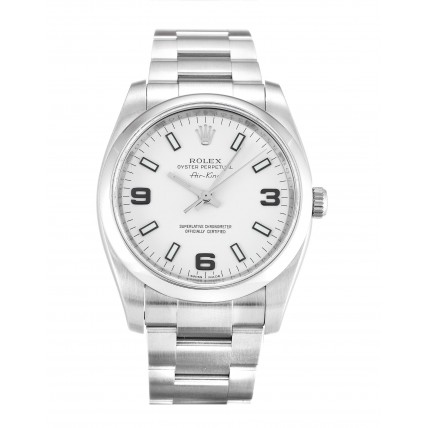Rolex Air-King White Quarter Arabic 114200