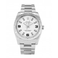 Rolex Air-King White Quarter Arabic 114210