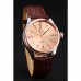 Rolex Cellini Gold Dial And Bezel Stainless Steel Case Brown Leather Strap 622840
