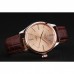 Rolex Cellini Gold Dial And Bezel Stainless Steel Case Brown Leather Strap 622840