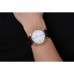 Rolex Cellini White Dial Gold Case Brown Leather Strap 622833