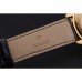 Rolex Cellini Black Dial Gold Case Black Leather Strap 622832