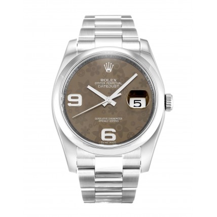 Rolex Datejust Brown Floral Dial 116200