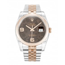 Rolex Datejust Chocolate Floral Diamond Dial 116231