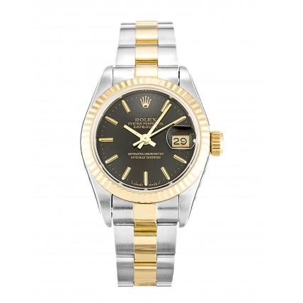 Rolex Datejust Lady Black Dial 69173