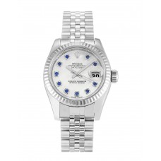 Rolex Datejust Lady Pearl-White & Sapphire Dial 179174 Rolex Datejust Lady Pearl-White & Sapphire Dial 179174