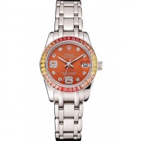 Rolex Datejust Pearlmaster 39 Cognac Dial Stainless Steel Case And Bracelet