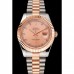 Rolex Datejust Rose Gold Dial And Bezel Stainless Steel Case Two Tone Bracelet
