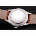 Rolex Datejust Blue Dial Stainless Steel Case Light Brown Leather Strap