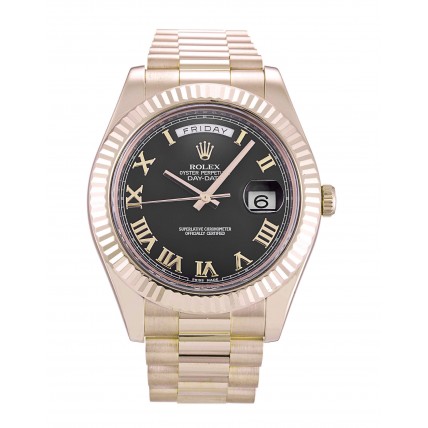Rolex Day-Date II Black Dial 218235