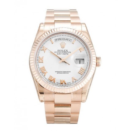 Rolex Day-Date White Dial 118235