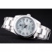 Rolex Day-Date Polished Silver Bezel White Dial 7470