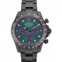 Rolex Daytona Black Ion Plated Tachymeter Black Stainless Steel Strap Green Dial 80246 Rolex Daytona Black Ion Plated Tachymeter Black Stainless Steel Strap Green Dial 80246