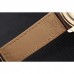 Rolex Cosmograph Daytona Gold Case White Dial Brown Leather Bracelet  622633