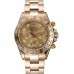 Rolex Cosmograph Daytona Brown Dial Diamond Numerals Gold Case And Bracelet 1454245