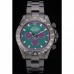 Rolex Daytona Black Ion Plated Tachymeter Black Stainless Steel Strap Green Dial 80246