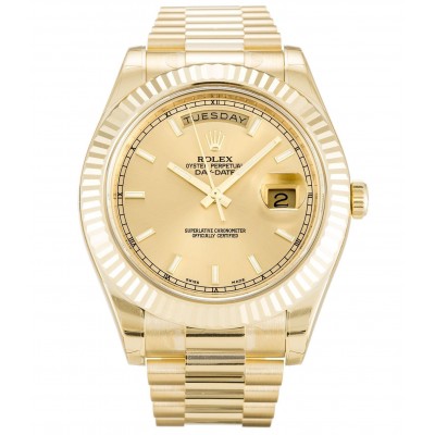 Rolex Day-Date II Champagne Dial 218238
