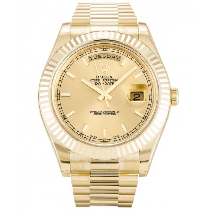 Rolex Day-Date II Champagne Dial 218238