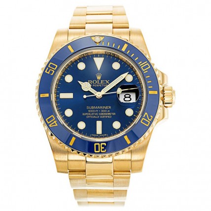 Rolex Submariner Blue Dial Gold 116618LB Rolex Submariner Blue Dial Gold 116618LB