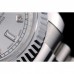 Rolex DayDate Stainless Steel Ribbed Bezel Silver Dial 41995