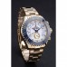 Rolex Yacht-Master II White Dial Blue Bezel Gold Bracelet 622271
