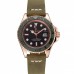Rolex Yacht-Master Black Dial Green Bezel Rose Gold Case Green Leather Bracelet 1453862