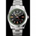 Rolex Milgauss Black Dial Orange Markings Stainless Steel Case And Bracelet