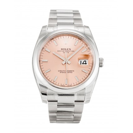 Rolex Oyster Perpetual Date 34mm Salmon 115200
