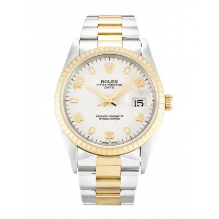 Rolex Oyster Perpetual Date 34mm White 15223