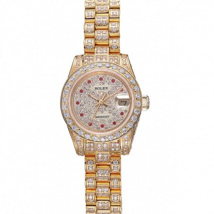 Rolex DateJust Diamond Dial Gold 622024 Rolex DateJust Diamond Dial Gold 622024