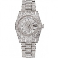 Rolex Day-Date Diamond Pave Dial Diamond Case Diamond Bracelet 1453950