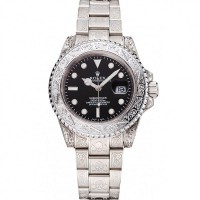 Rolex Submariner Skull Limited Edition Black Dial White Case And Bracelet 1454093