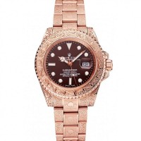Rolex Submariner Skull Limited Edition Brown Dial Rose Gold Case And Bracelet 1454087