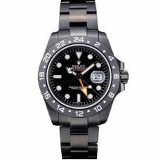 Rolex Swiss Explorer Black Ceramic Bezel Black Dial Watch 98239