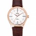 Rolex Cellini Time Gold Case White Dial Brown Leather Bracelet  622655