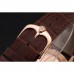 Rolex Cellini Time Gold Case White Dial Brown Leather Bracelet  622655