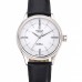 Rolex Cellini Time Silver Case White Dial Black Leather Bracelet  622653