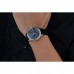 Rolex Cellini Time Silver Case Black Dial Black Leather Bracelet  622654