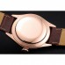 Rolex Cellini White Rose Dial Gold Case Brown Leather Bracelet 622725