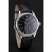 Rolex Cellini Black Dial Stainless Steel Case Black Leather Strap