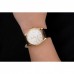 Rolex Cellini Date White Dial Gold Case Black Leather Strap