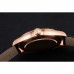 Rolex Cellini Black Dial Rose Gold Case Black Leather Strap