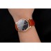 Rolex Cellini Black Dial Roman Numerals Rose Gold Case Light Brown Leather Strap