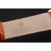 Rolex Cellini White Dial Roman Numerals Rose Gold Case Light Brown Leather Strap