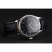 Rolex Cellini Date Black Dial Stainless Steel Case Black Leather Strap