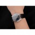 Rolex Cellini Date Black Dial Stainless Steel Case Black Leather Strap