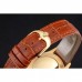 Rolex Cellini Date Gold Guilloche Dial Gold Case Light Brown Leather Strap