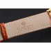 Rolex Cellini Date Gold Guilloche Dial Gold Case Light Brown Leather Strap