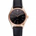 Rolex Cellini Date Black Dial Rose Gold Markings Rose Gold Case Black Leather Strap