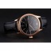 Rolex Cellini Date Black Dial Rose Gold Markings Rose Gold Case Black Leather Strap